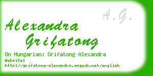 alexandra grifatong business card